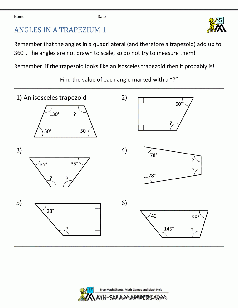 5th Grade Geometry Worksheets Missing Angles 5th Grade Geometry Worksheets Missing Angles