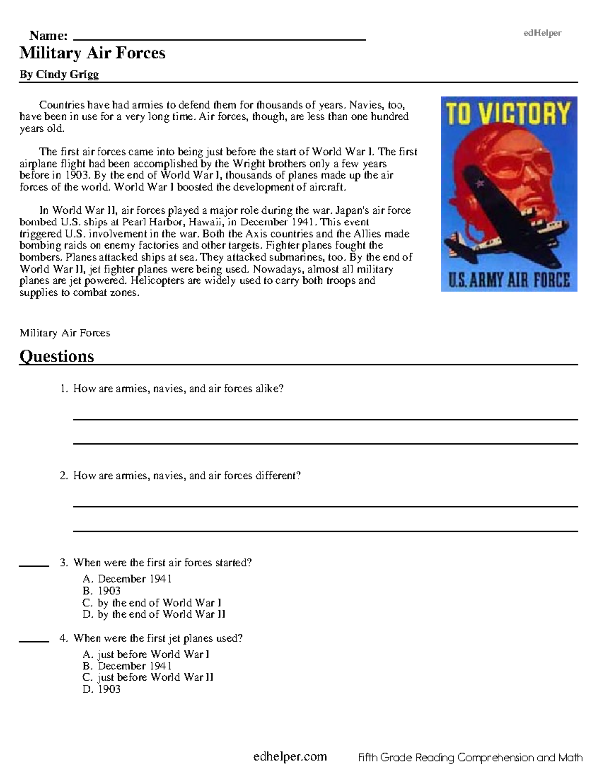Edhelper Reading Comprehension Worksheets Edhelper Reading Comprehension Worksheets