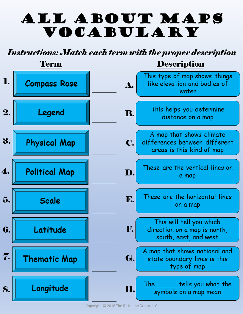 5th Grade Social Studies Geography Worksheets 