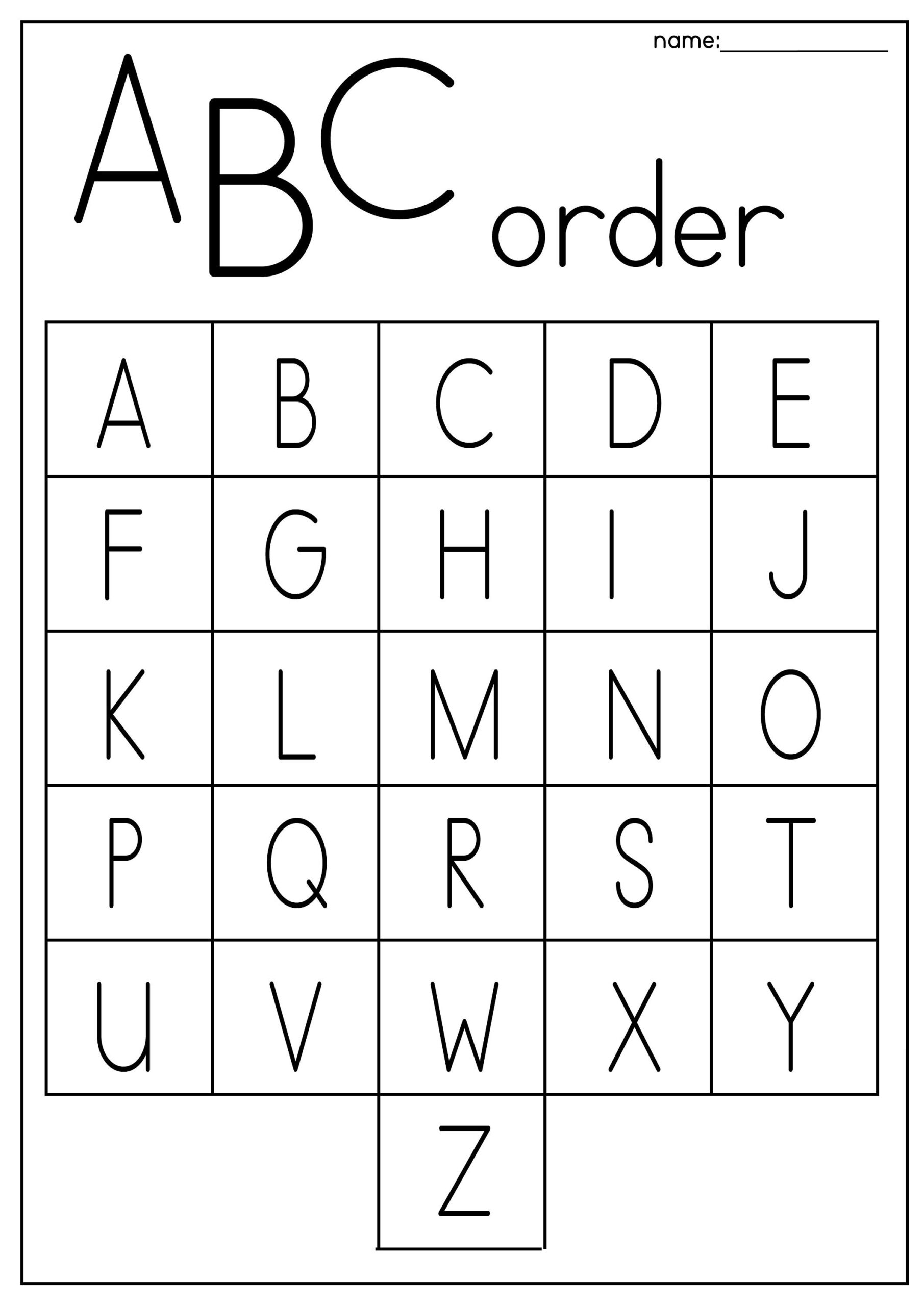 6 Printable ABC Order Work Mats worksheets Preschool kindergarten Phonics And Literacy Etsy 6 Printable ABC Order Work Mats worksheets Preschool kindergarten Phonics And Literacy Etsy