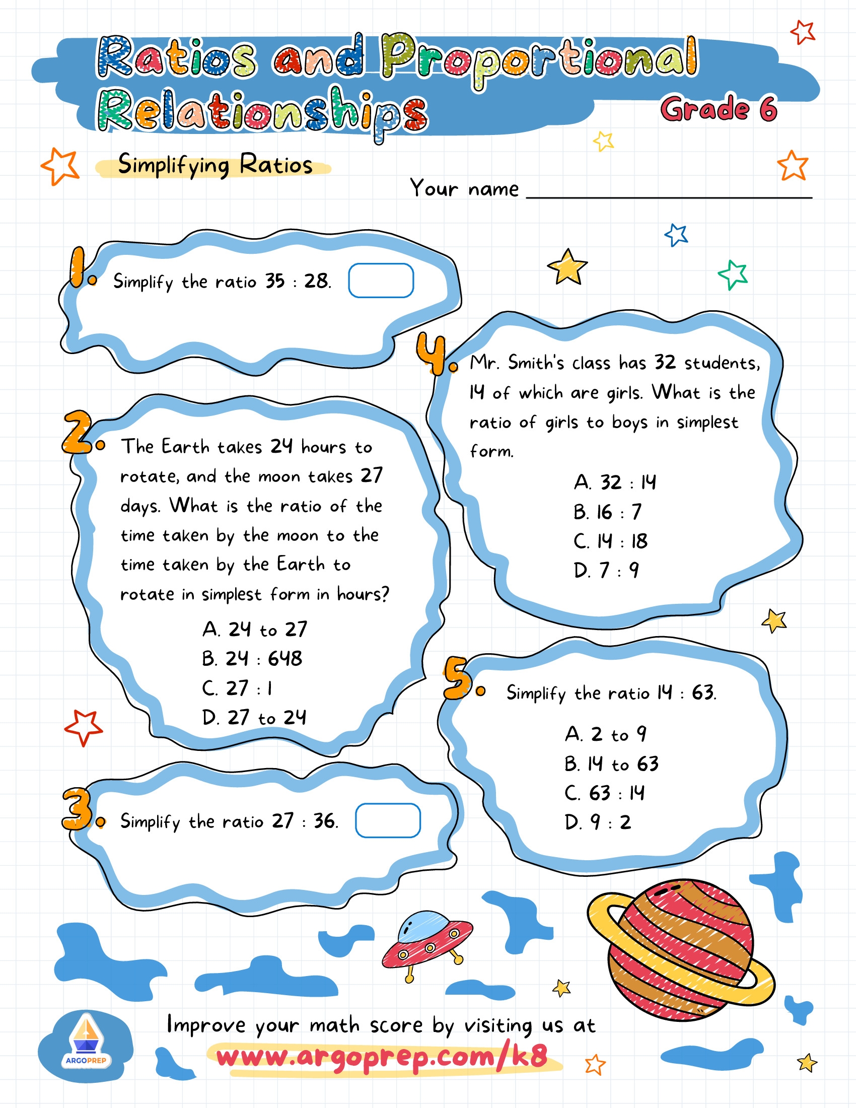 Free Ratio Worksheets For 6th Grade Free Ratio Worksheets For 6th Grade