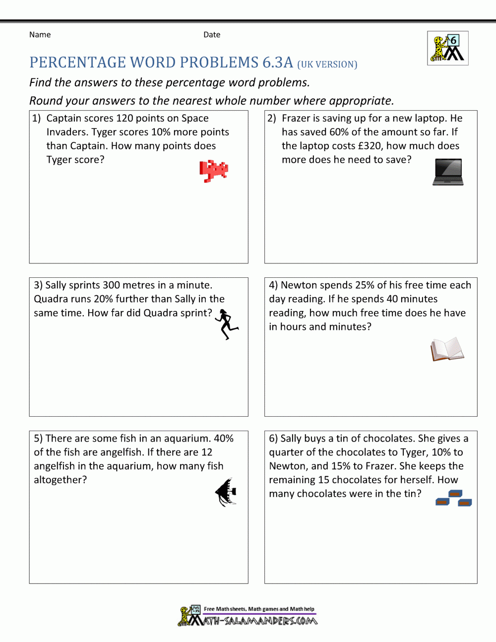 Free Printable Percent Word Problem Worksheets Free Printable Percent Word Problem Worksheets