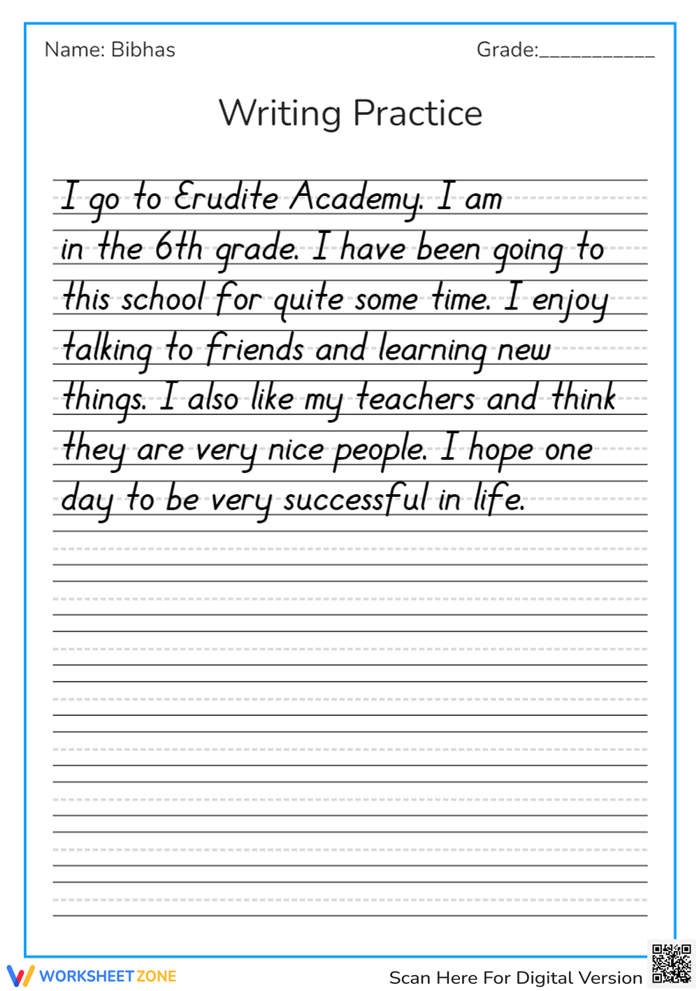 6th Grade Writing Practice Worksheet Worksheet 6th Grade Writing Practice Worksheet Worksheet
