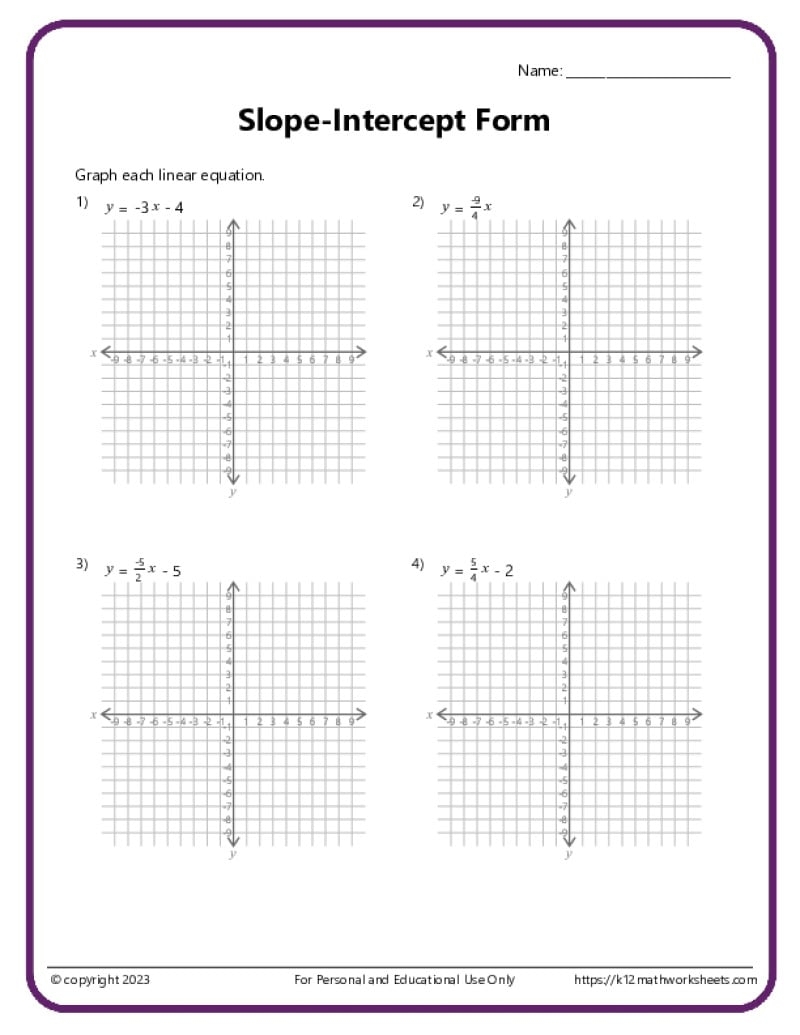 7th Grade Algebra Worksheets 7th Grade Algebra Worksheets