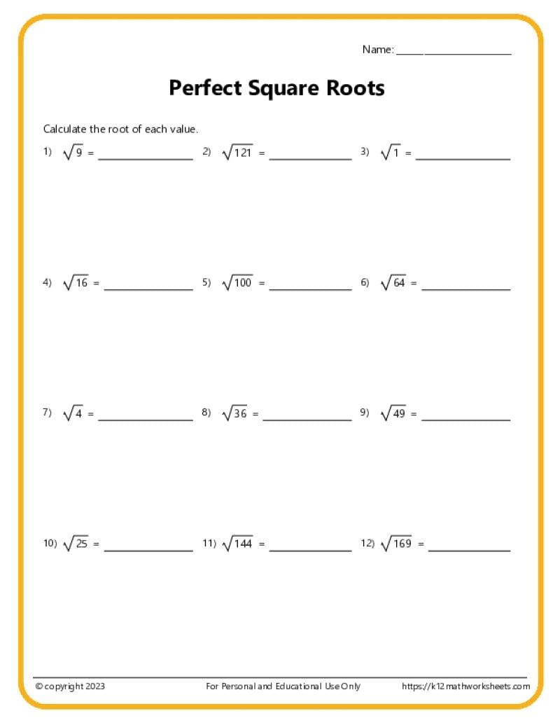 Math For 7th Graders Worksheets