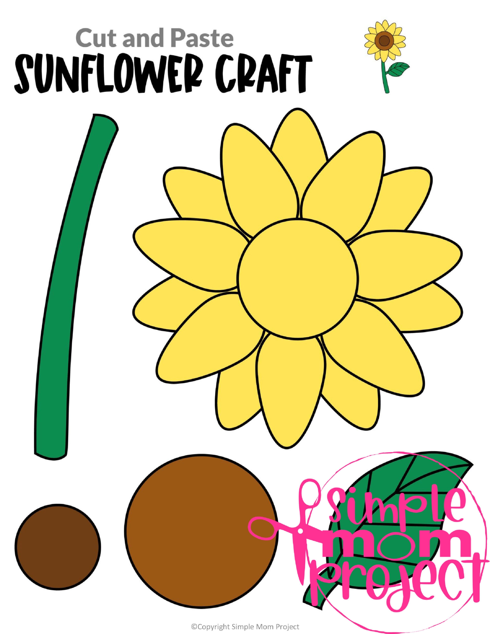 Flower Craft Preschool Printable Flower Craft Preschool Printable