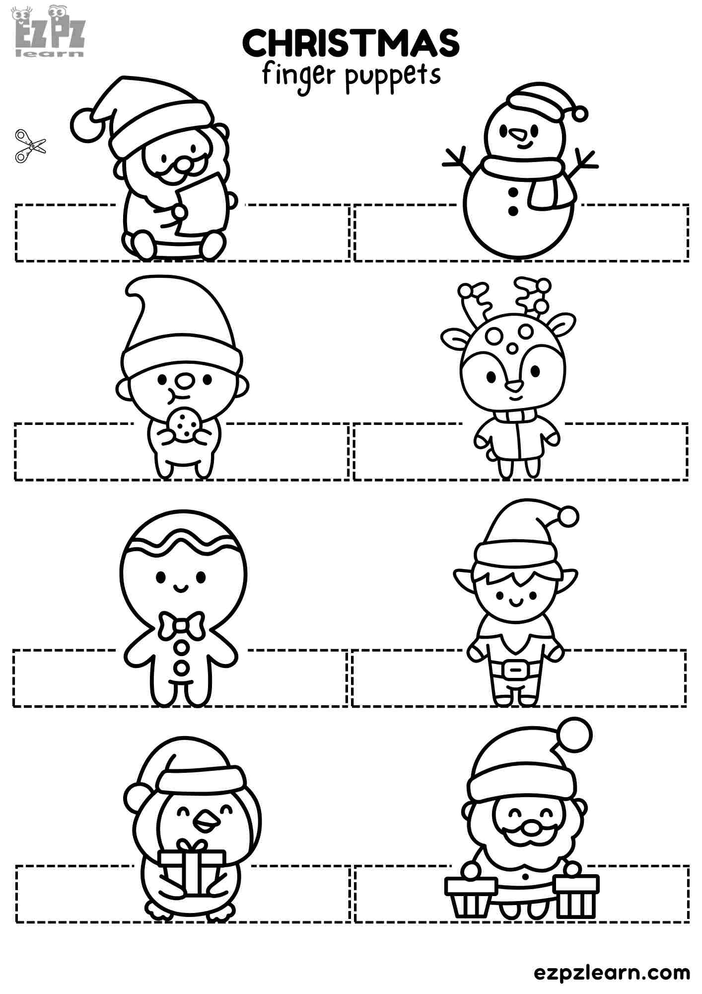 Printable Santa Preschool Folding Crafts Printable Santa Preschool Folding Crafts