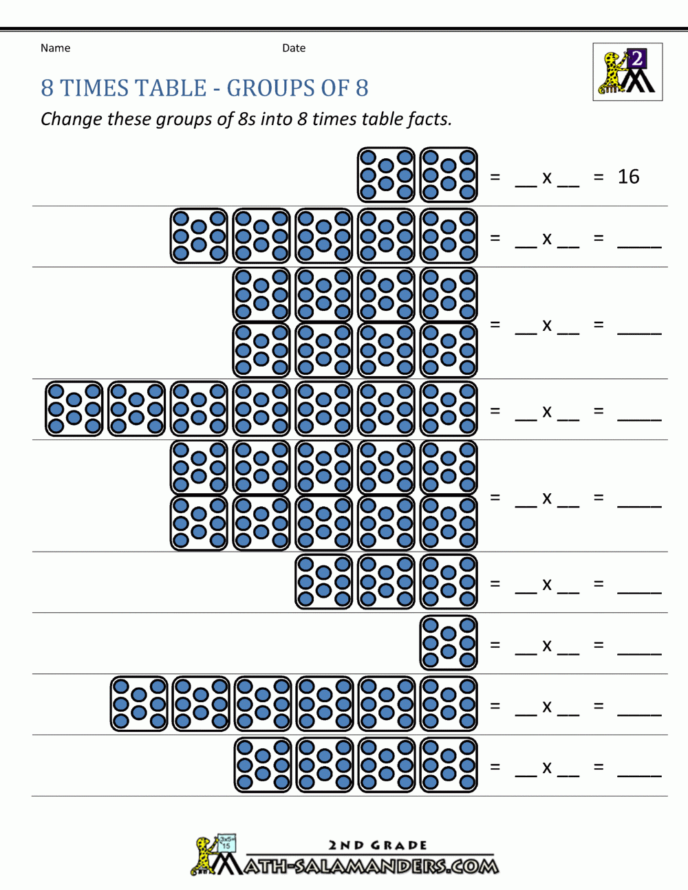 Free Printable Multiplication 8 Worksheets Free Printable Multiplication 8 Worksheets