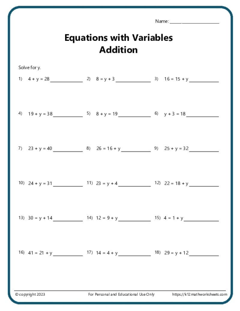 8th Grade Free Printable Math Worksheets 8th Grade Free Printable Math Worksheets