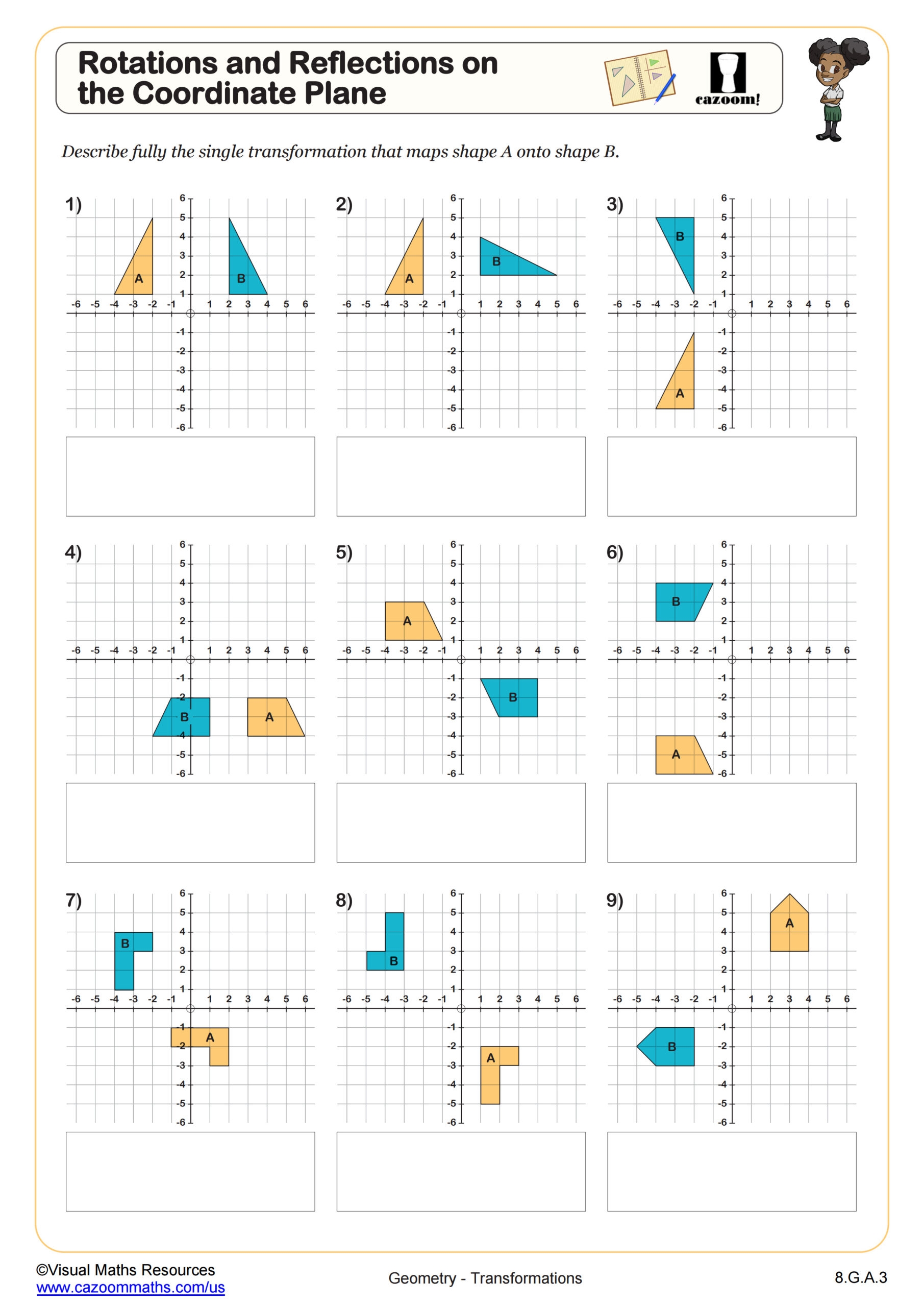 8th Grade Math Worksheets Printable PDF Math Worksheets Cazoom Math