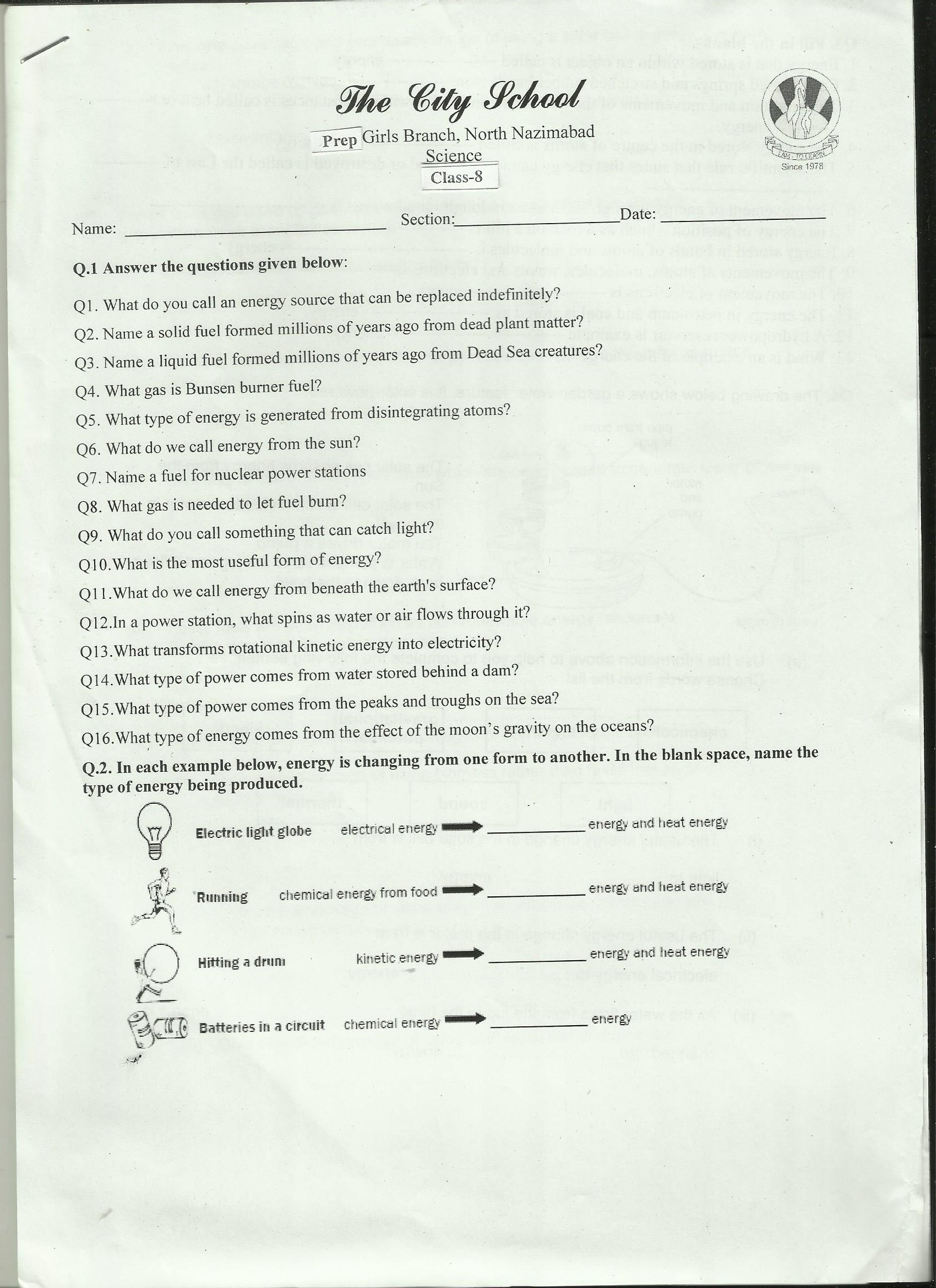 8th Grade Natural Science Worksheets Edform Worksheets Library