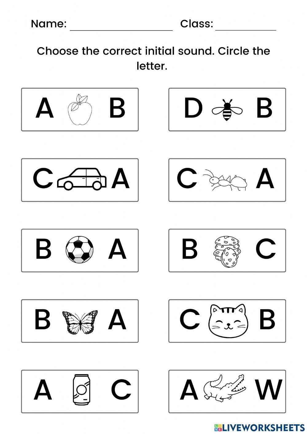 Alphabet Phonics Worksheets For Kindergarten Alphabet Phonics Worksheets For Kindergarten