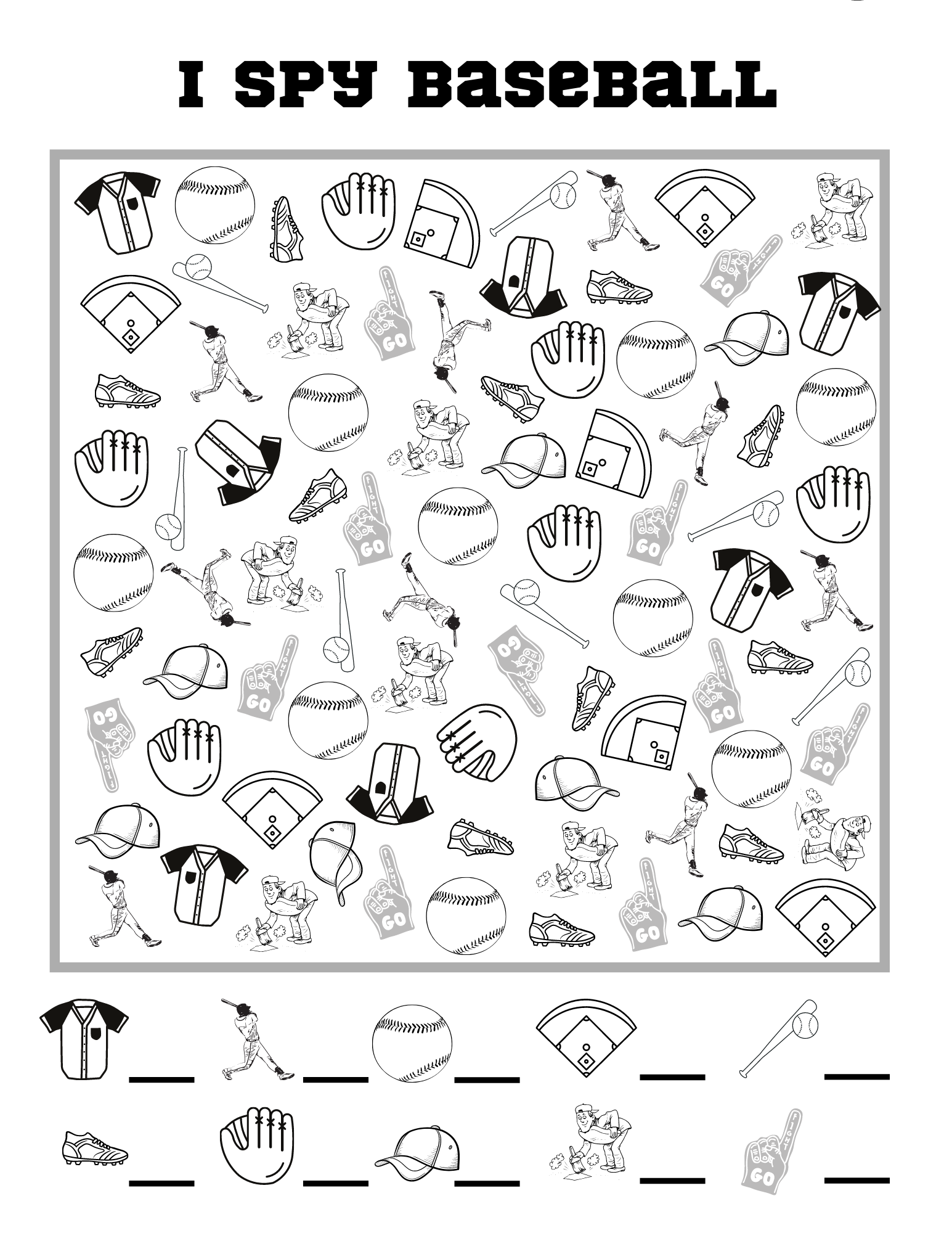 A Fun New I Spy Challenge For Baseball Players And Super Fans Team Colors By Carrie A Fun New I Spy Challenge For Baseball Players And Super Fans Team Colors By Carrie
