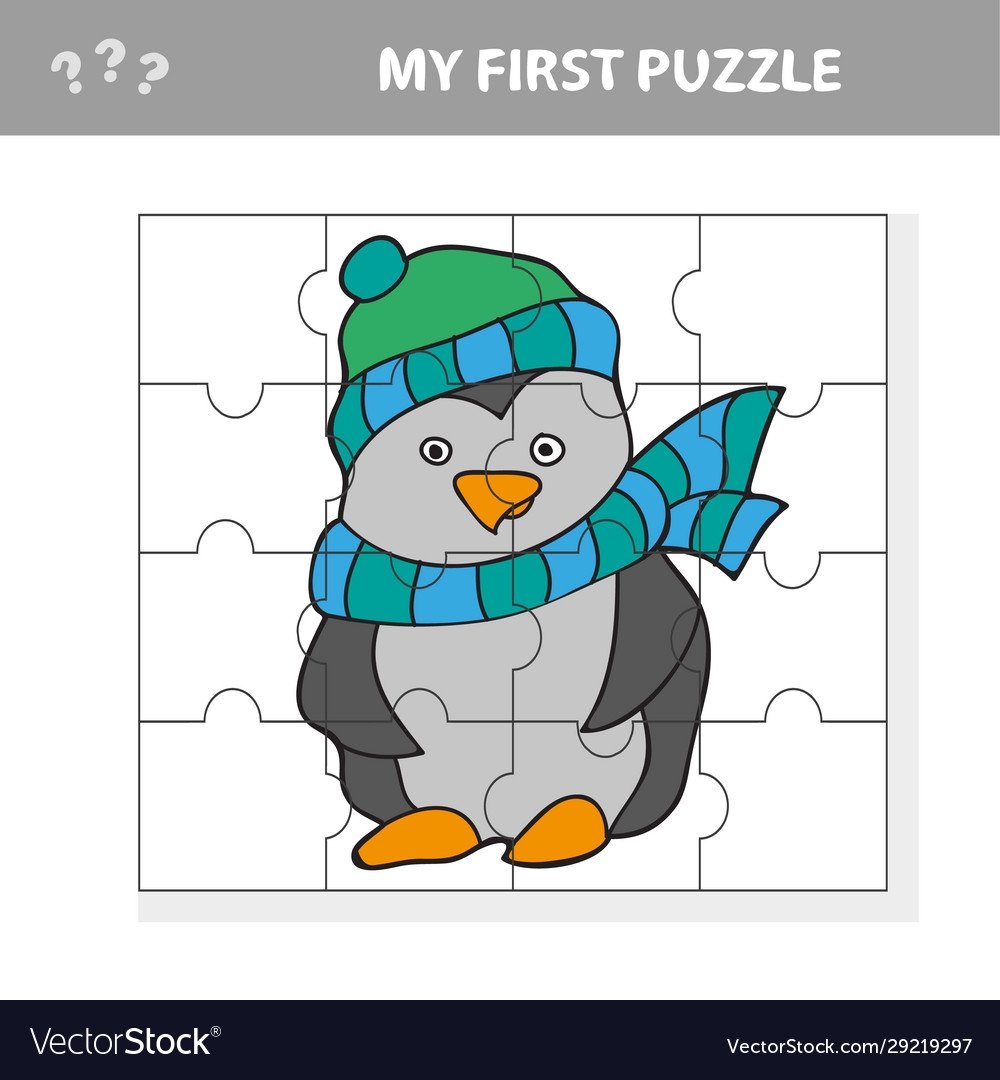 A Penguin Puzzle Royalty Free Vector Image VectorStock