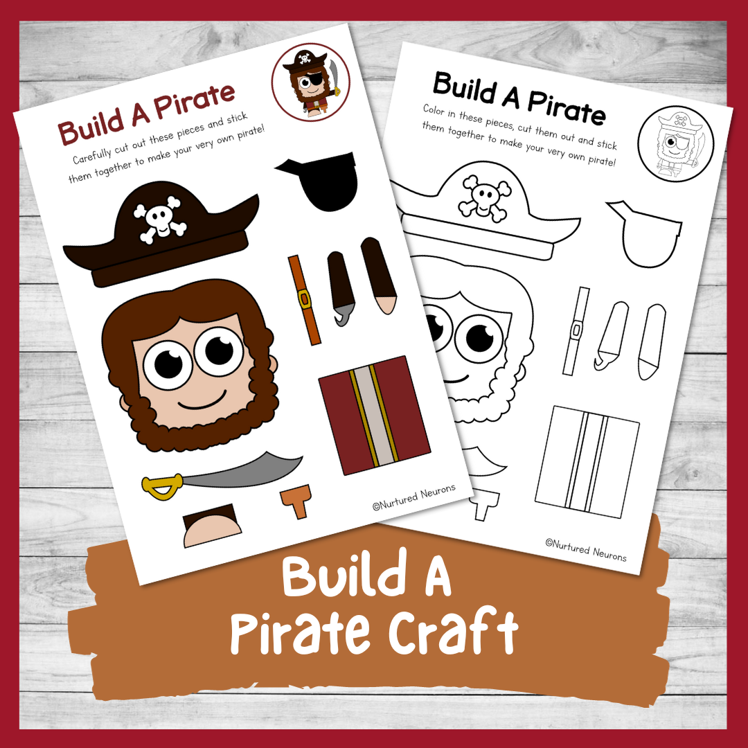 A Swashbuckling Build A Pirate Craft Printable PDF Nurtured A Swashbuckling Build A Pirate Craft Printable PDF Nurtured
