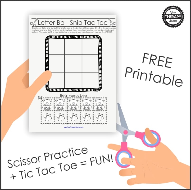 A Twist On Tic Tac Toe FREE Printable Your Therapy Source