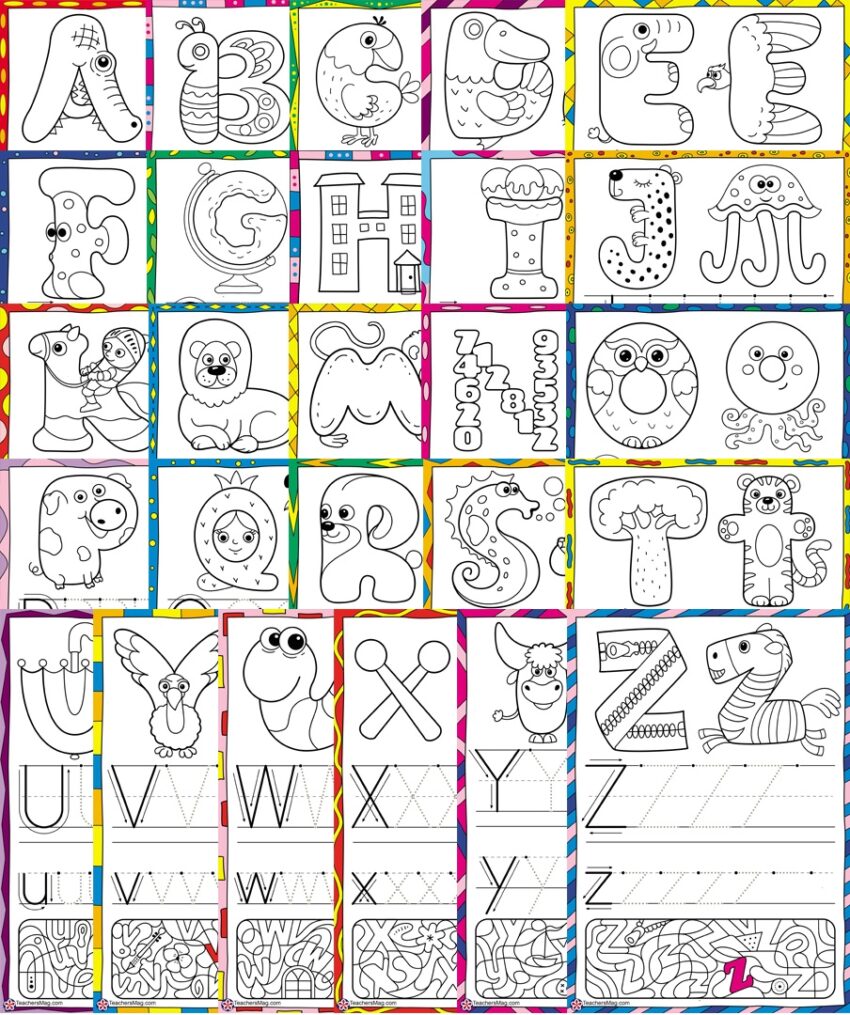 A Z Letter Tracing Worksheets BuyLapbook