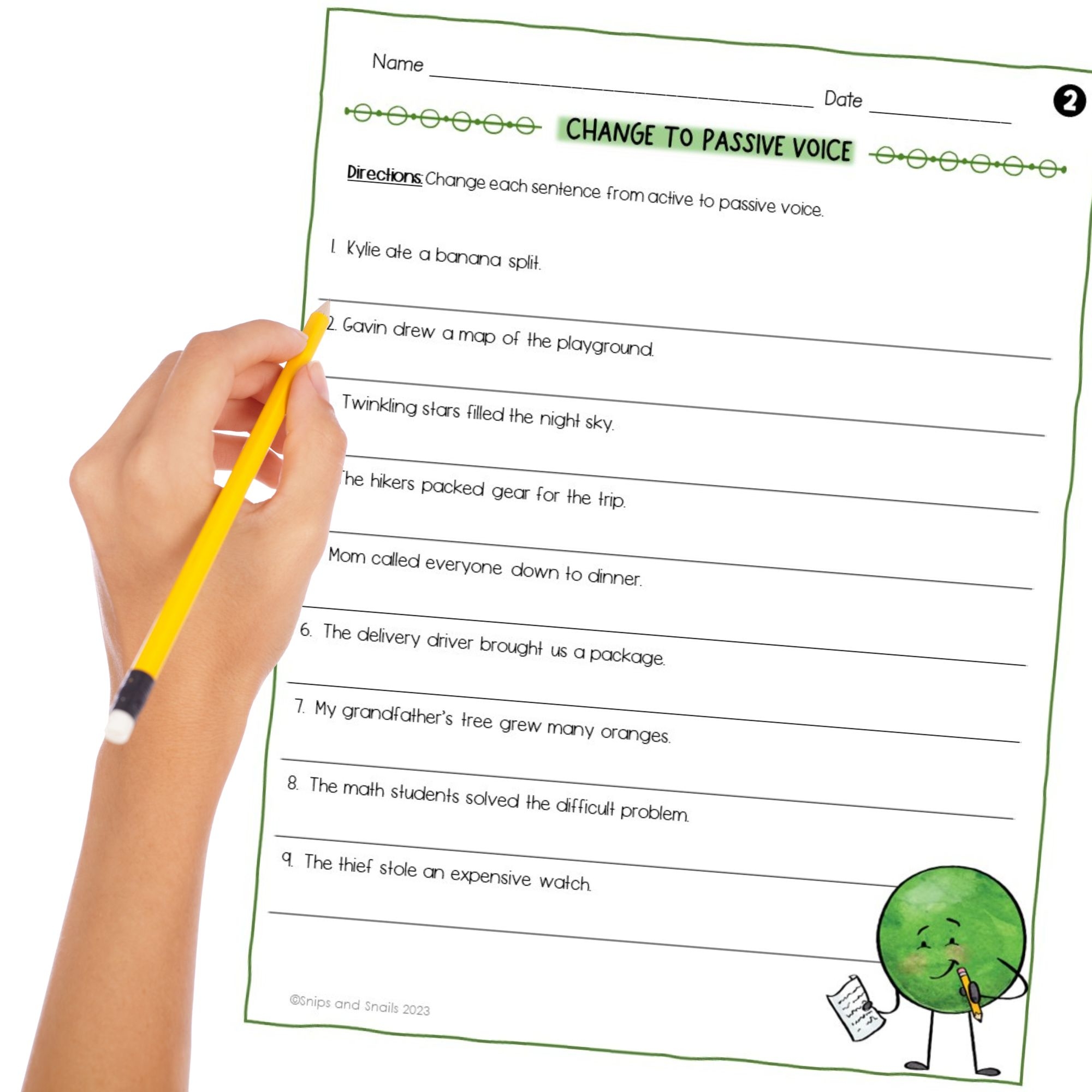 Passive And Active Printable Worksheets Passive And Active Printable Worksheets