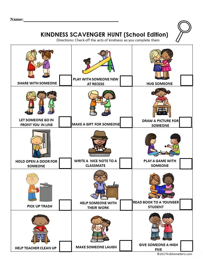 Acts Of Kindness Ideas For Kids With Free Printable