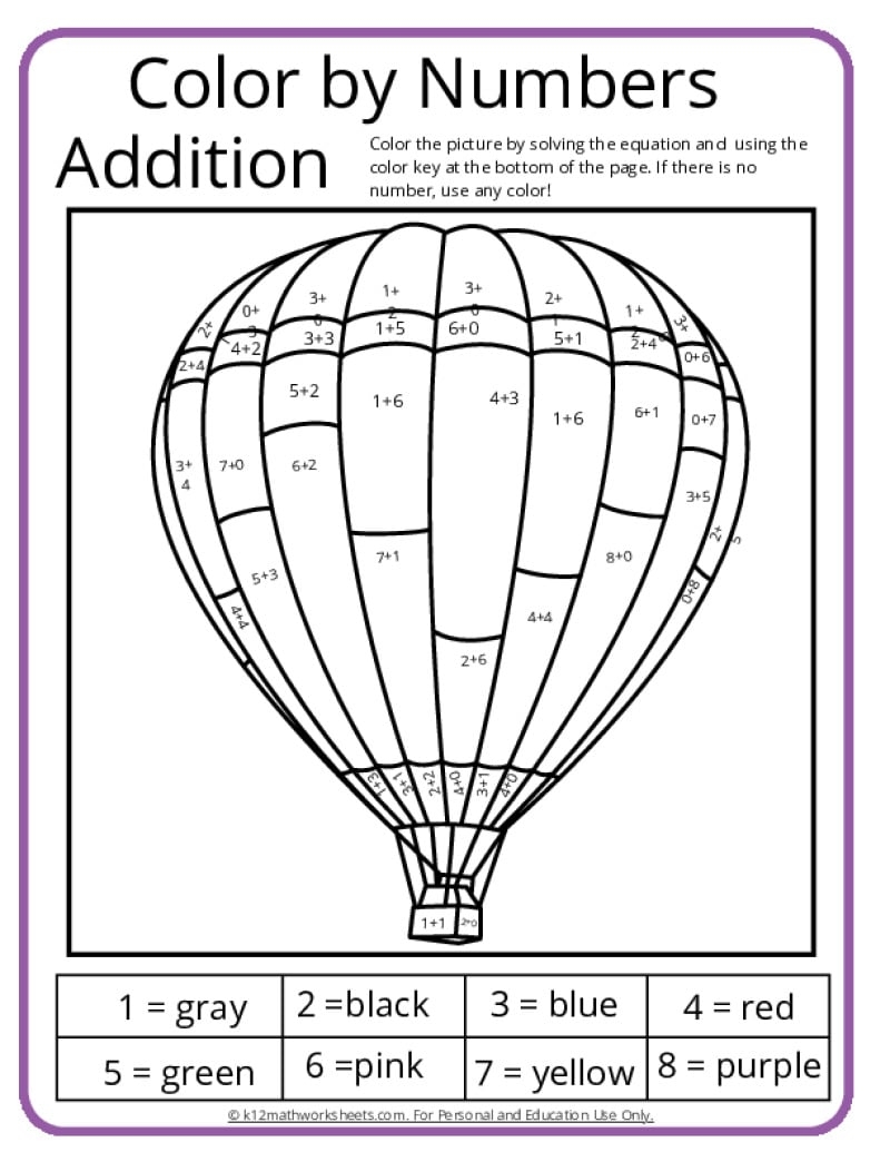 Printable Worksheets Color By Number Printable Worksheets Color By Number