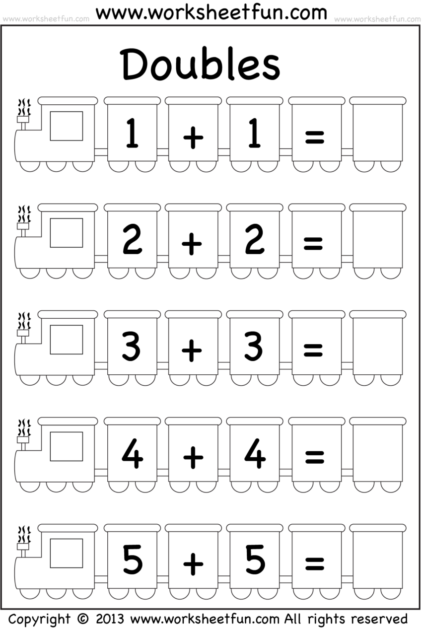 Addition Doubles 1 Worksheet FREE Printable Worksheets