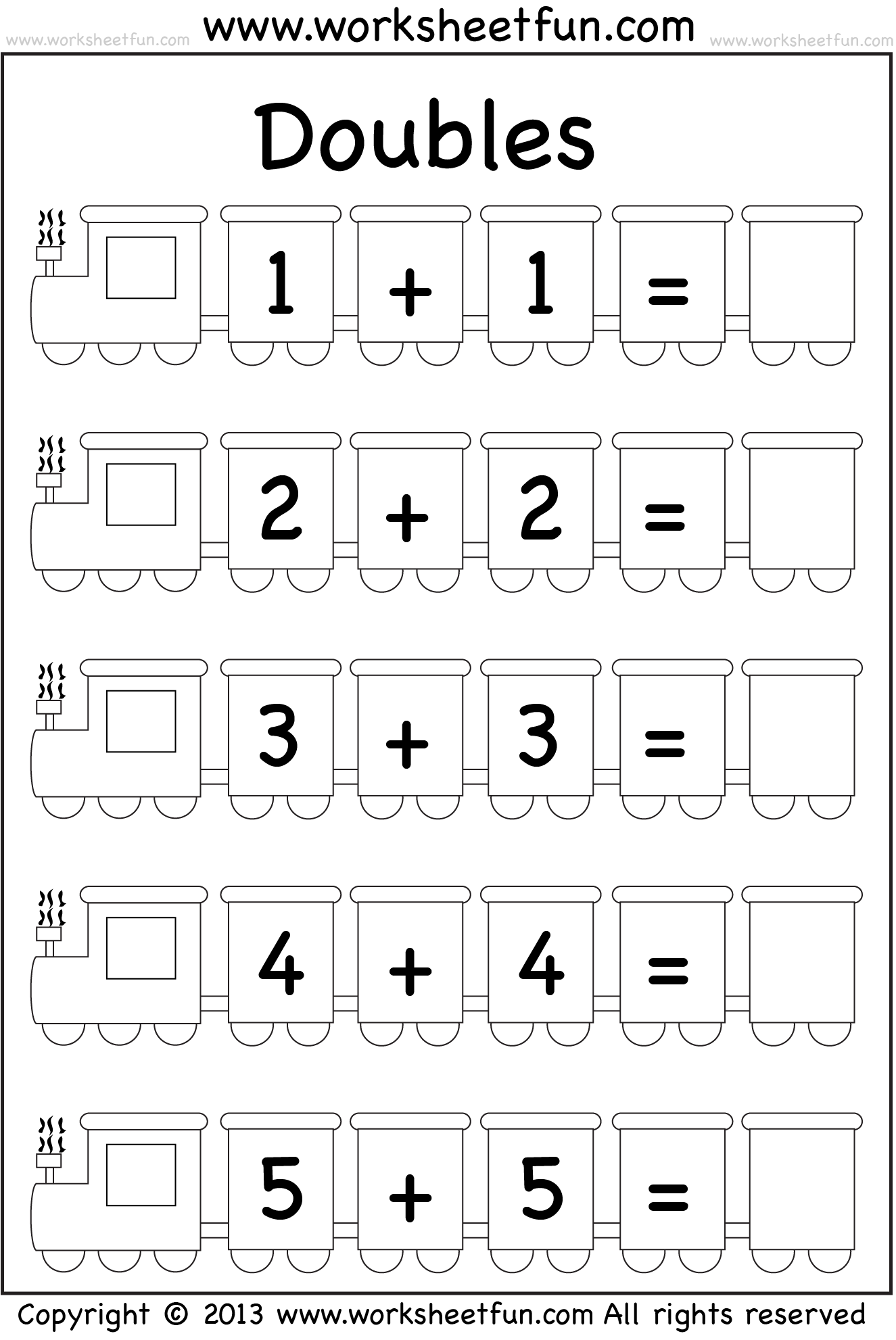Addition Doubles 1 Worksheet FREE Printable Worksheets Addition Doubles 1 Worksheet FREE Printable Worksheets