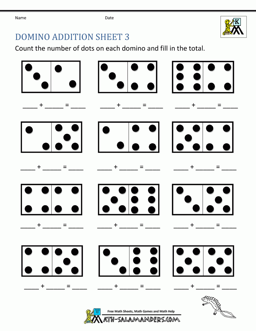 Free Printable Simple Addition Worksheets
