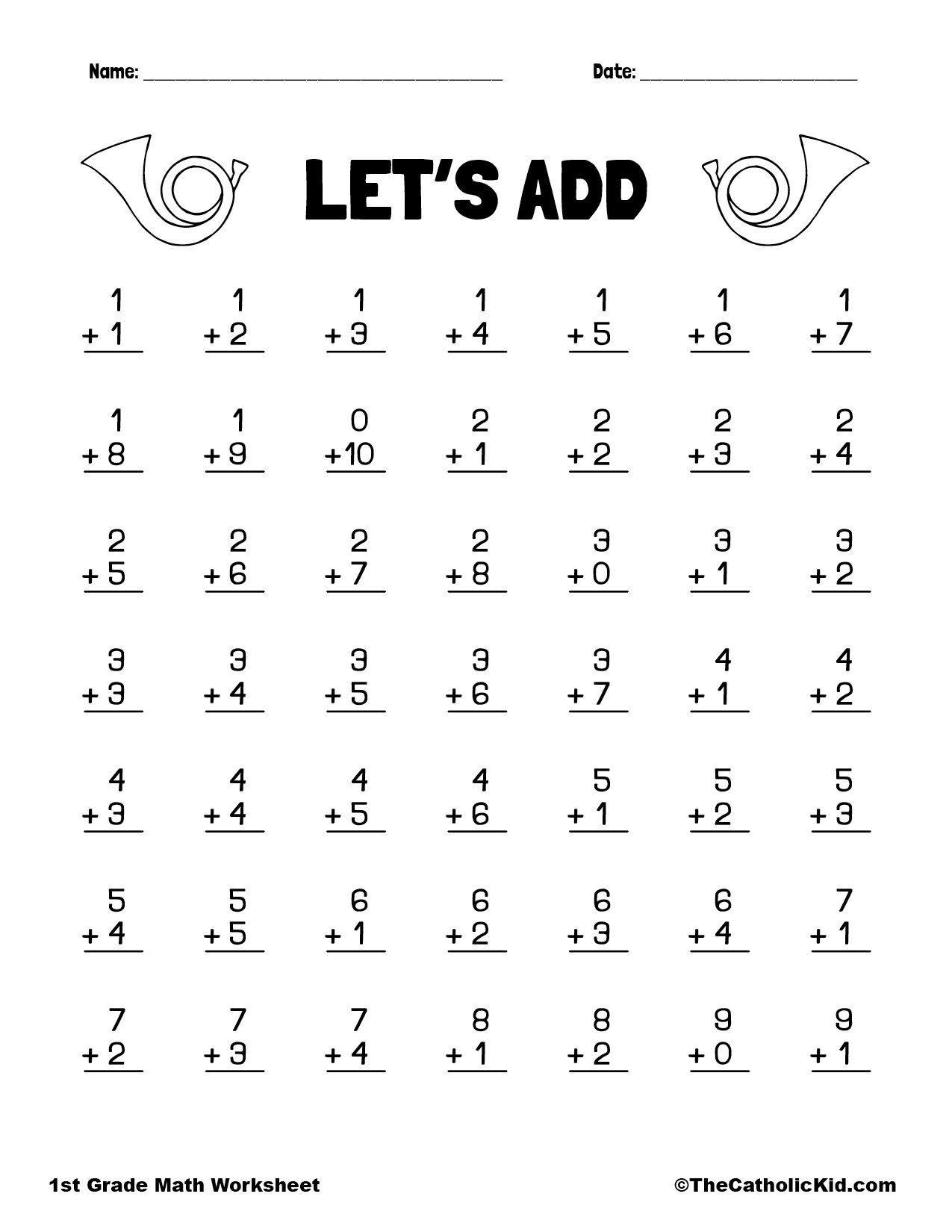 Free Printable Math Worksheets 1st Grade Free Printable Math Worksheets 1st Grade