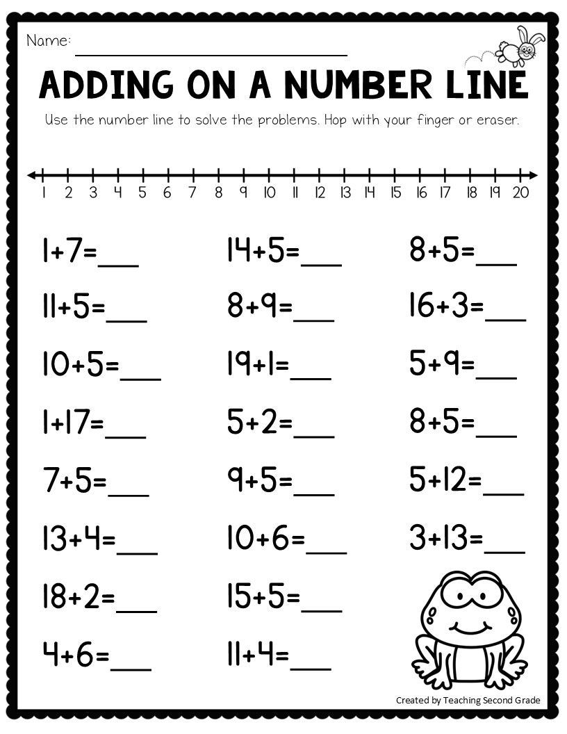 Free First Grade Math Addition Worksheets