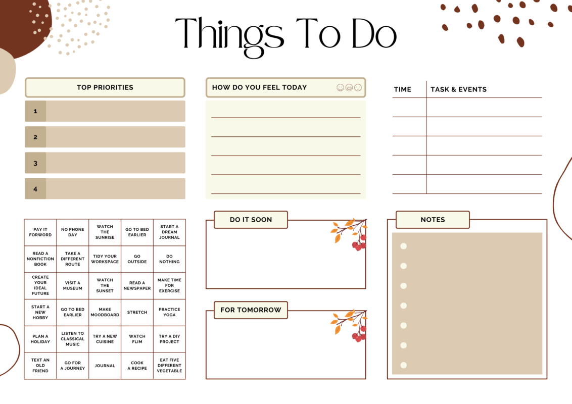 ADHD To Do List Templates For Better Organization 45 Free PDFs 