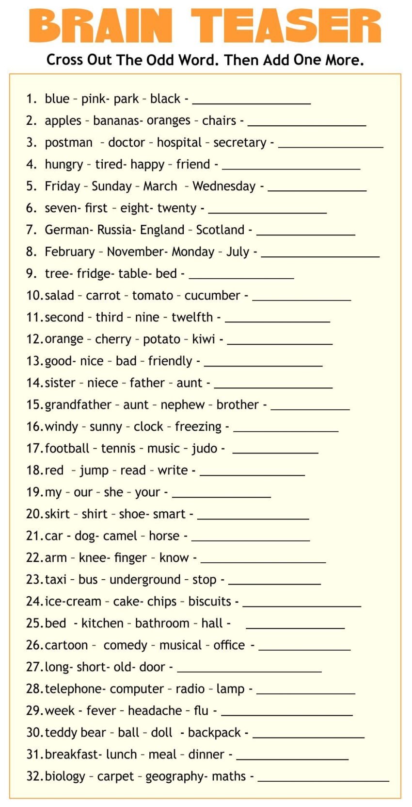 Adult Cognitive Worksheets 14 Free PDF Printables Printablee