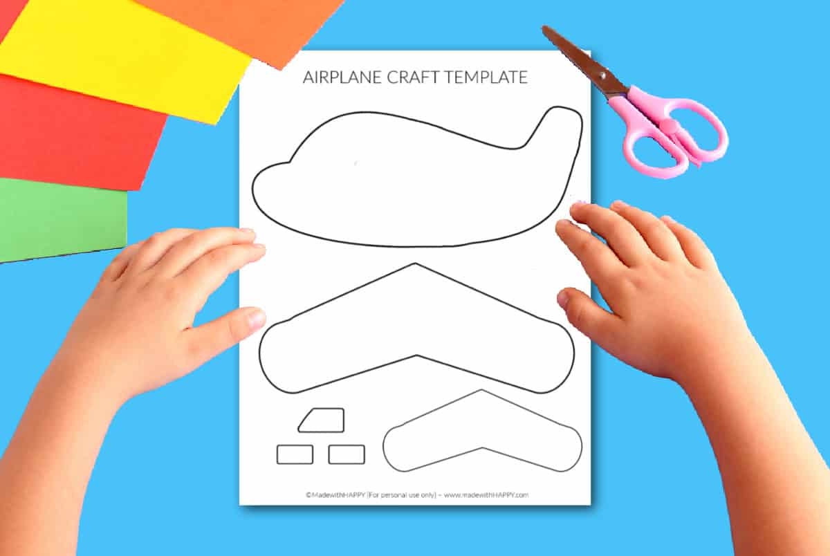 Airplane Craft Easy Paper Craft Made With HAPPY