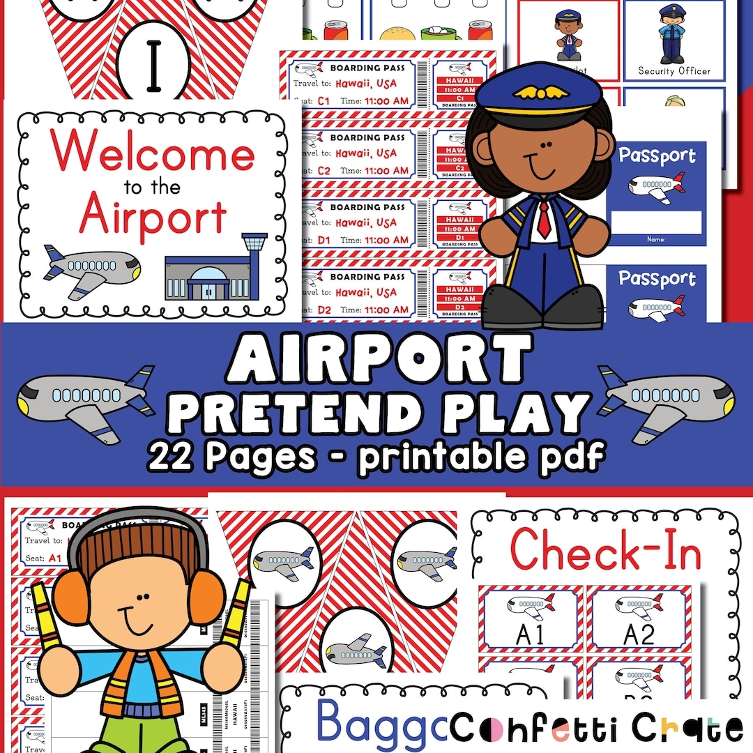 Airport Pretend Play Printable For Kids Toddler Activities Preschool Printables Kindergarten Preschool Teacher Prek Dramatic Play Etsy Airport Pretend Play Printable For Kids Toddler Activities Preschool Printables Kindergarten Preschool Teacher Prek Dramatic Play Etsy