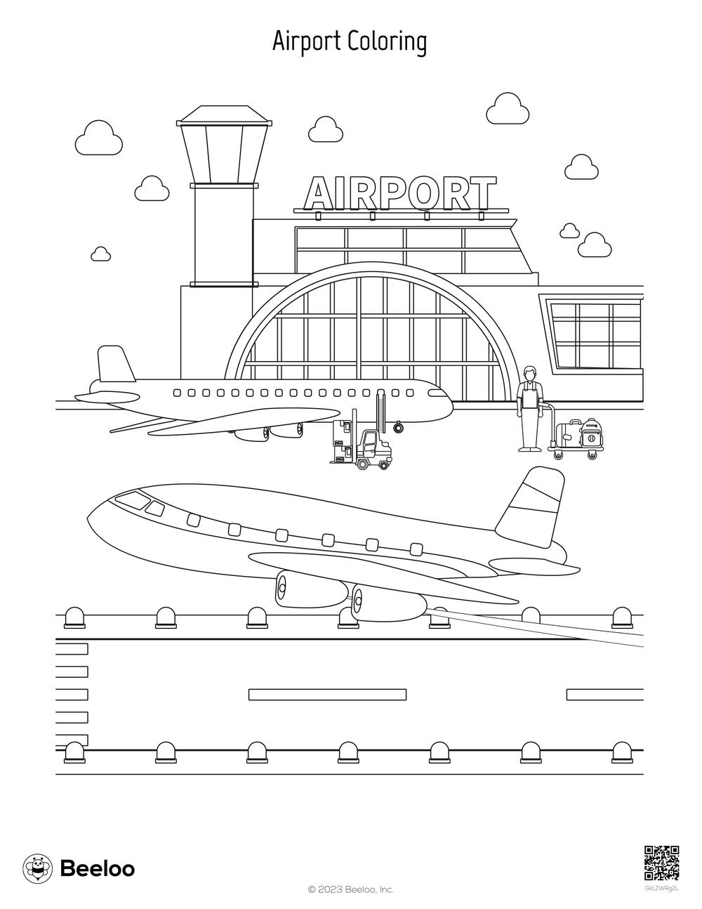 Airport themed Coloring Pages Beeloo Printable Crafts And Activities For Kids Airport themed Coloring Pages Beeloo Printable Crafts And Activities For Kids