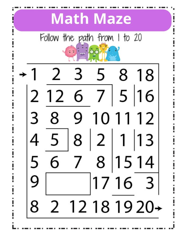 Alien Math Worksheets Etsy