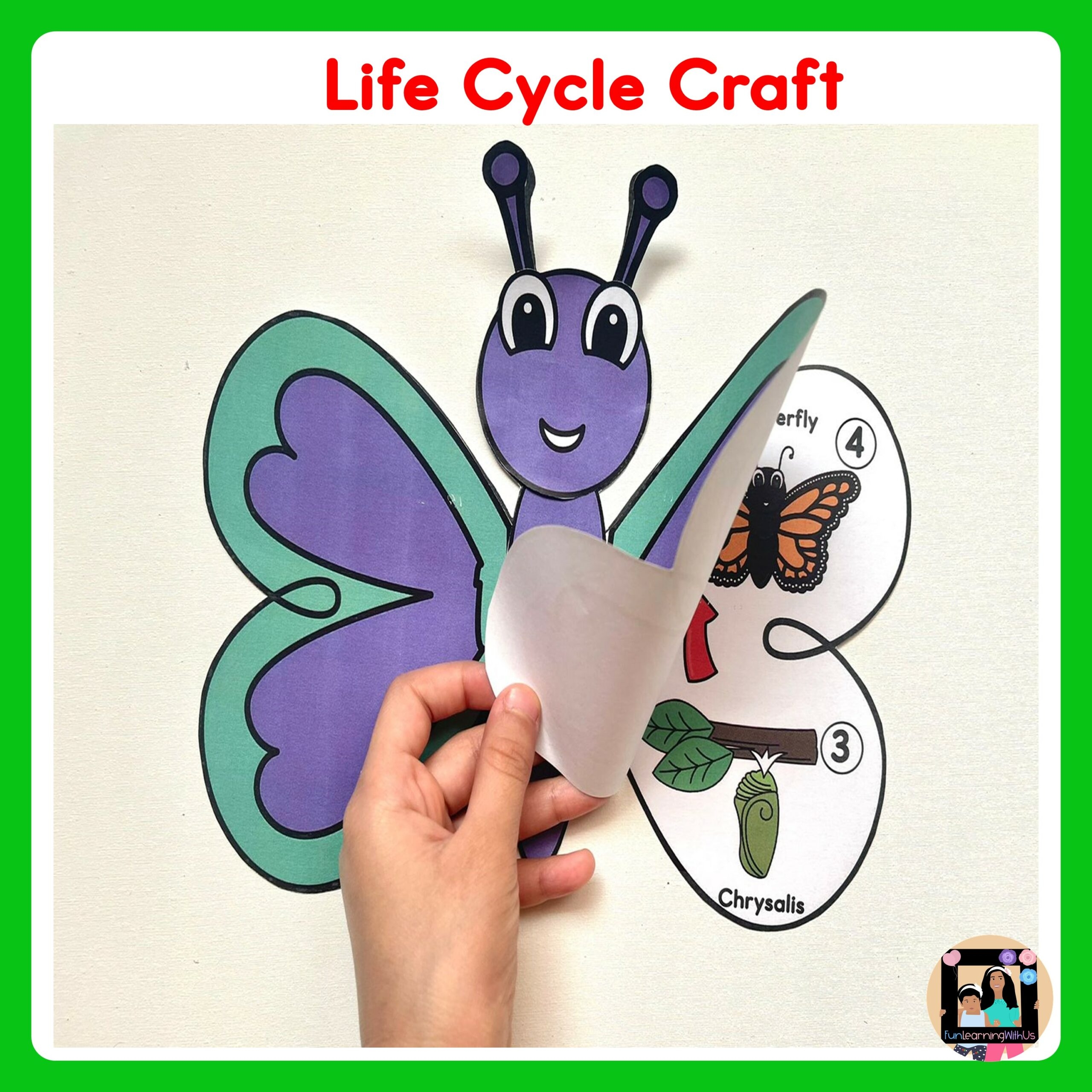 All About Ants Butterfly Bees U0026 Ladybug Lifecycle Craft U0026 Flip Book Bundle Made By Teachers