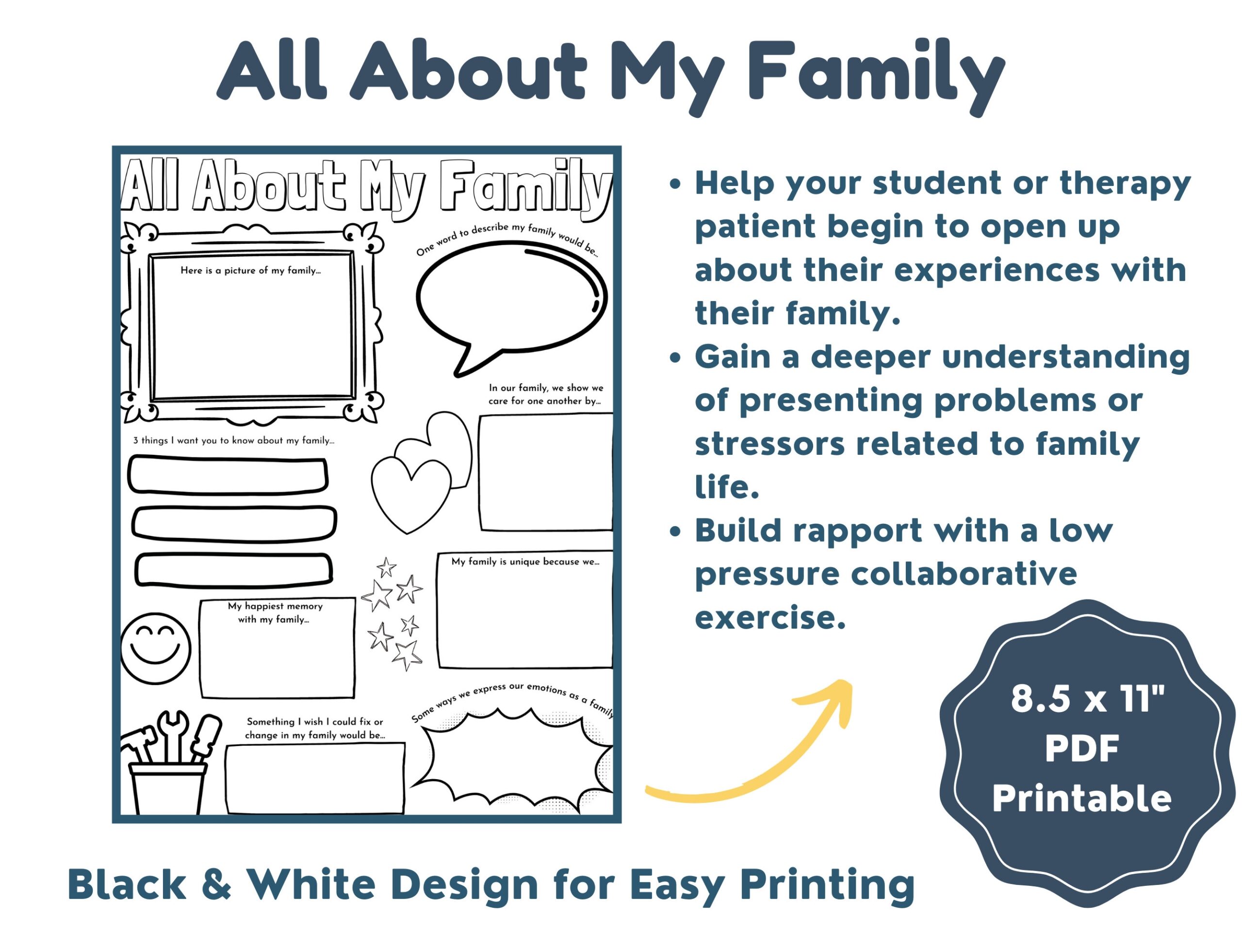 Free Printable Family Therapy Worksheets Pdf