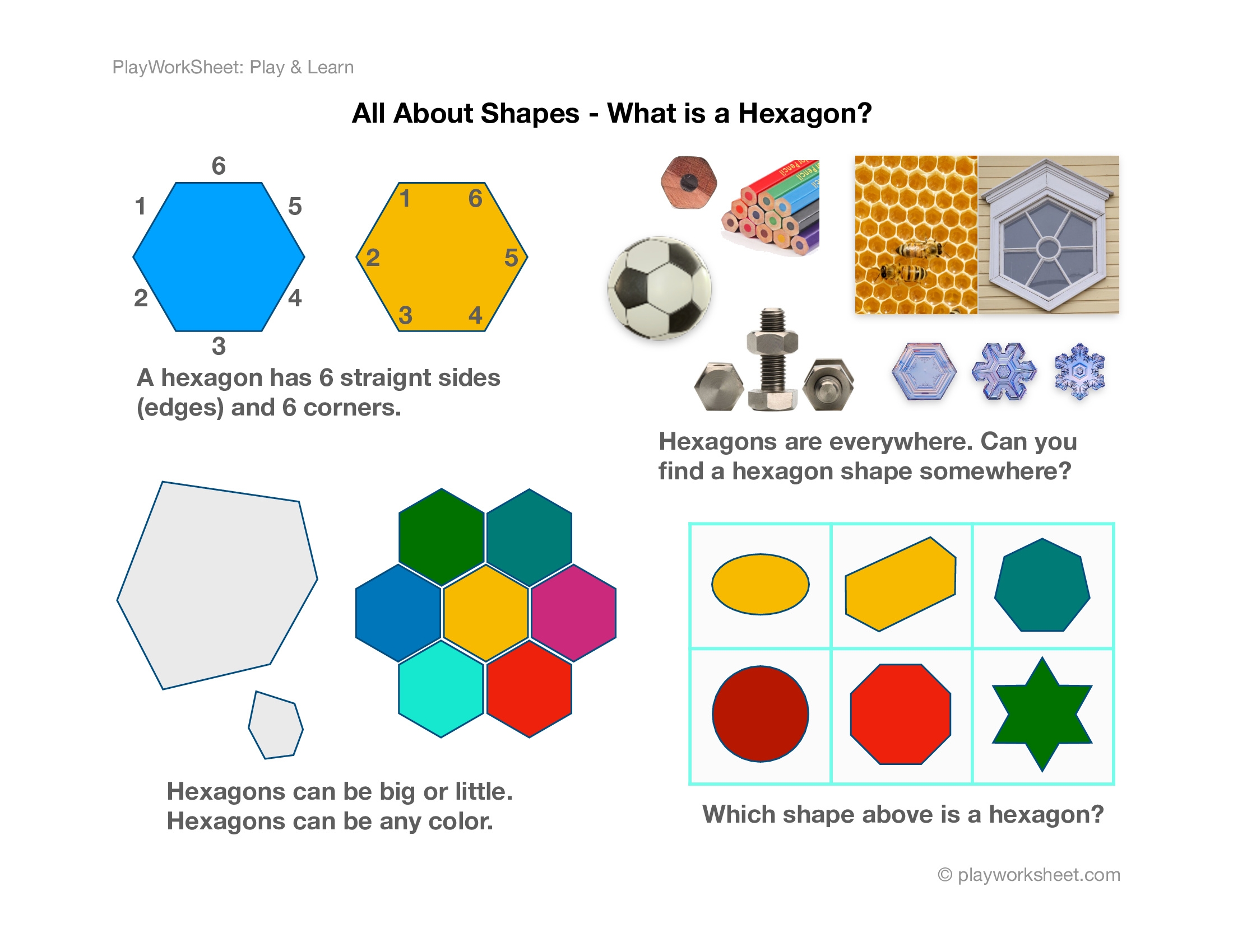 All About Shapes What Is A Hexagon Free Printables For Kids All About Shapes What Is A Hexagon Free Printables For Kids