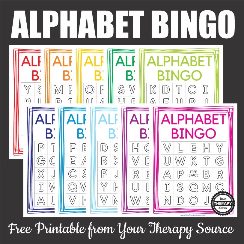 Alphabet Bingo Printable Preschool