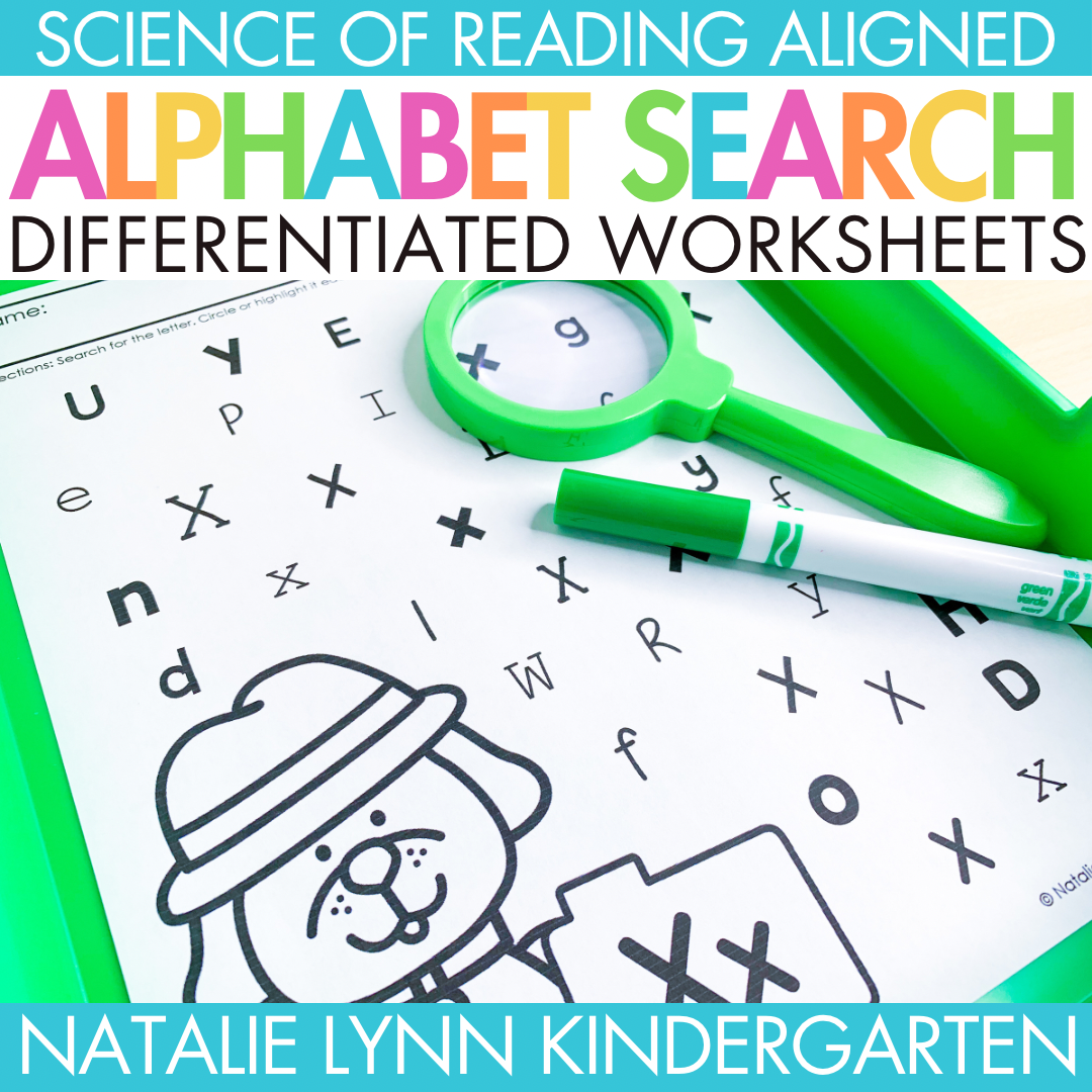 Alphabet Search Worksheets