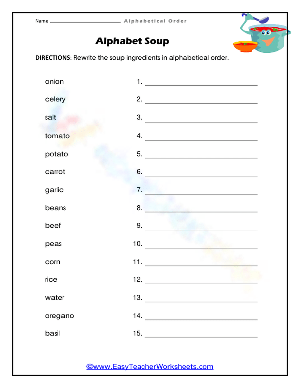 Alphabet Soup Worksheet Worksheets Library Alphabet Soup Worksheet Worksheets Library
