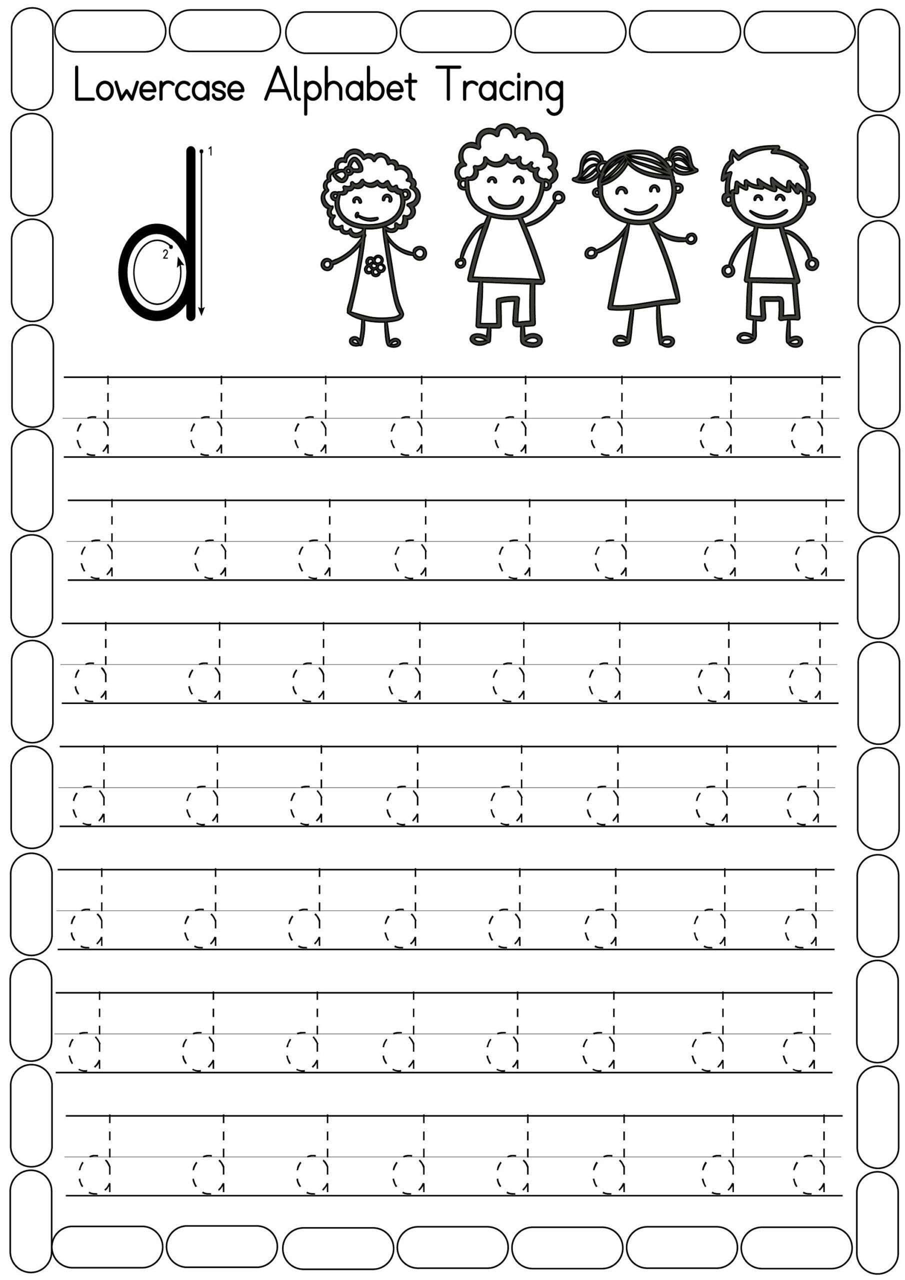 Free Printable Lowercase Alphabet Worksheets