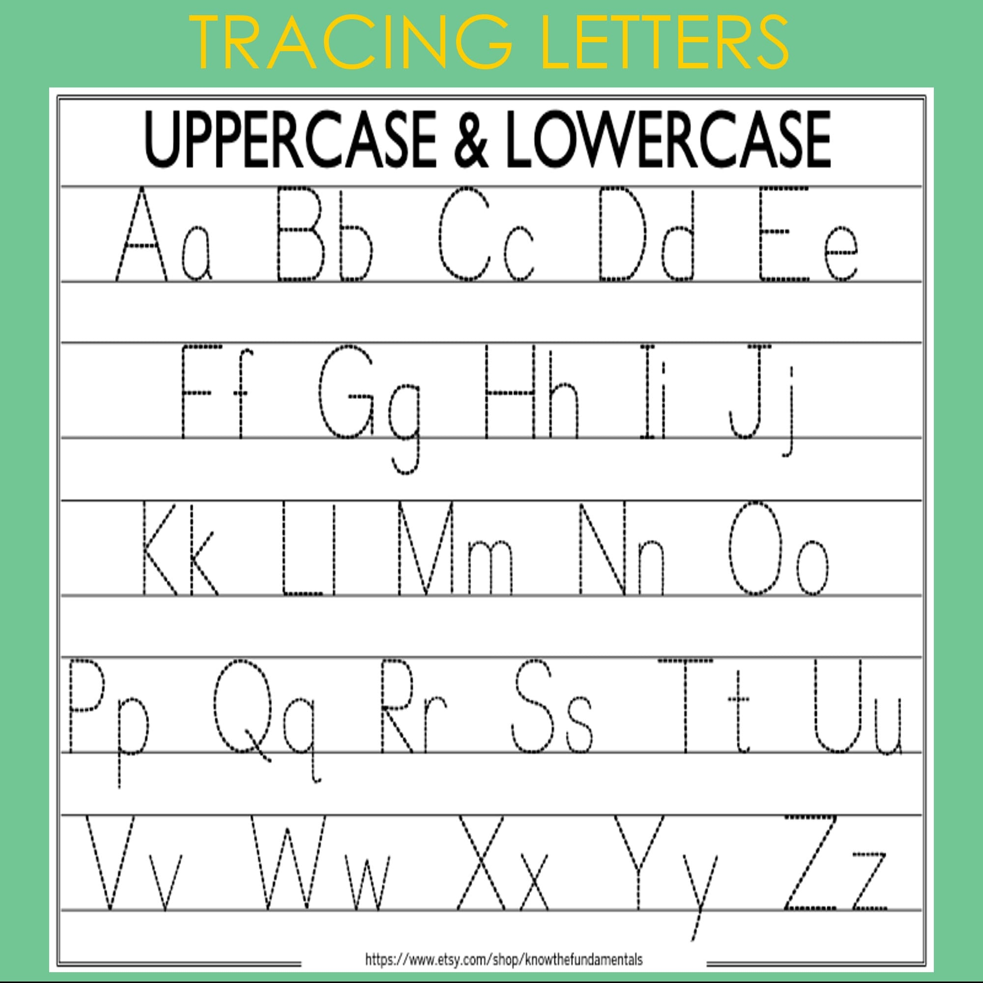 Alphabet Tracing Printable Worksheet Capital Small Letters Alphabet Tracing Printable Worksheet Capital Small Letters
