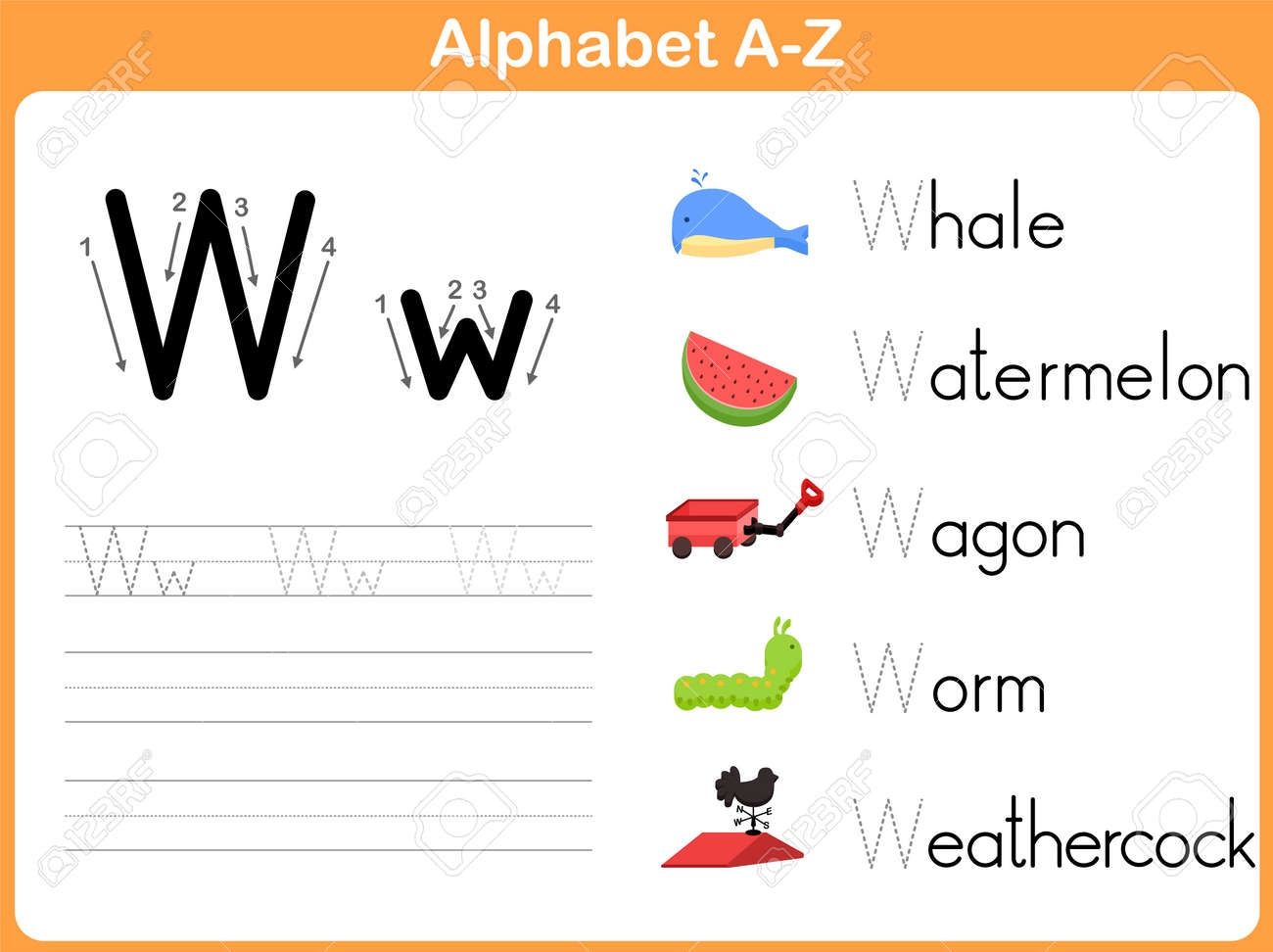 A-Z Printable Writing Worksheets