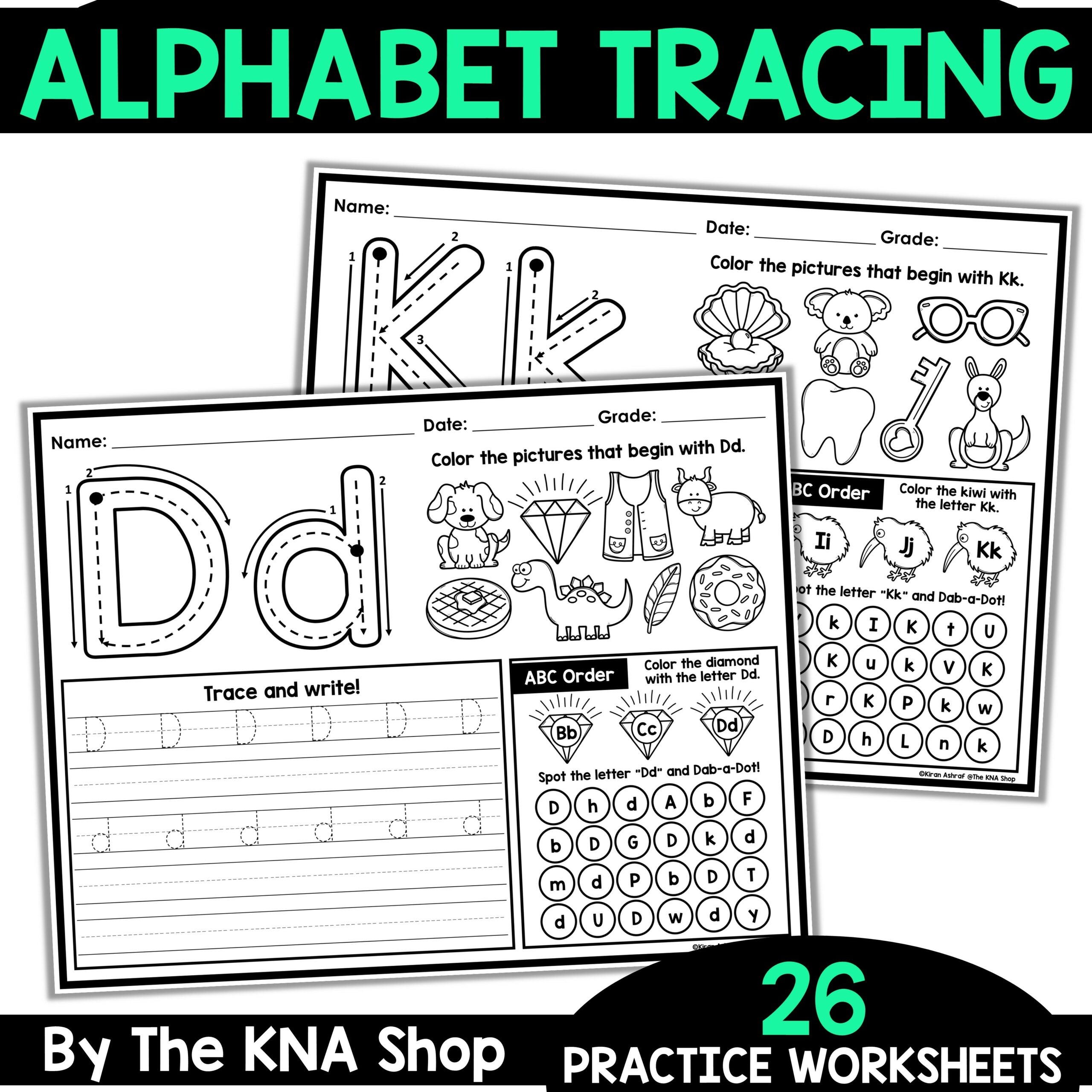 Alphabet Tracing Worksheets Made By Teachers Alphabet Tracing Worksheets Made By Teachers