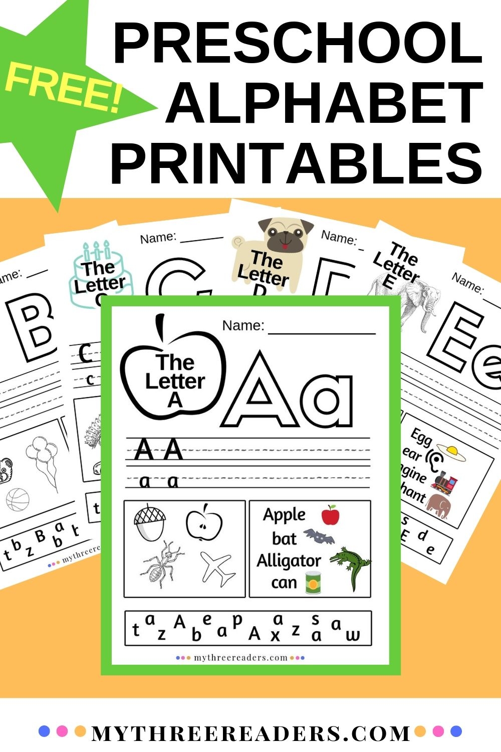 Alphabet Worksheets A Z ABC Printables For Preschool