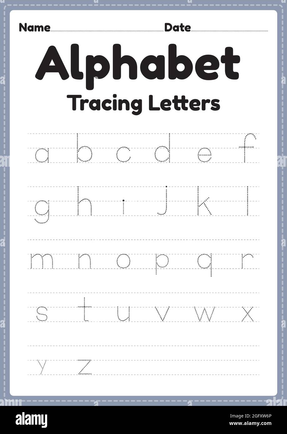 Alphabet Worksheets For Kindergarten Tracing Letters For Preschool Alphabet Worksheets For Kindergarten Tracing Letters For Preschool