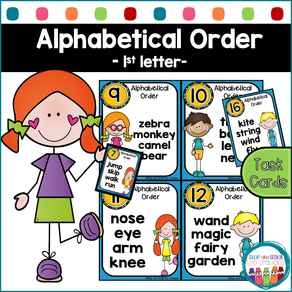 Alphabetical Order First Letter Worksheets