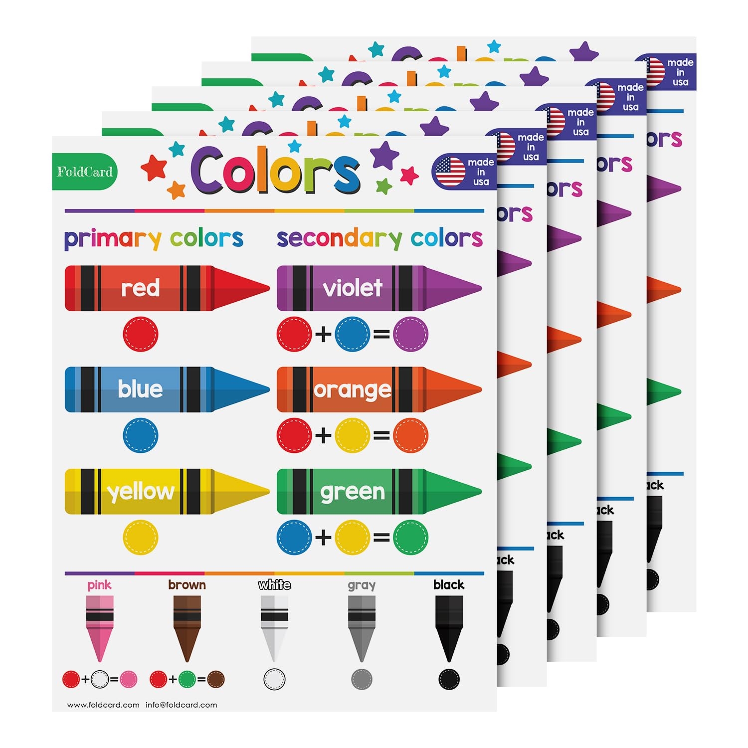 Preschool Color Chart Printable