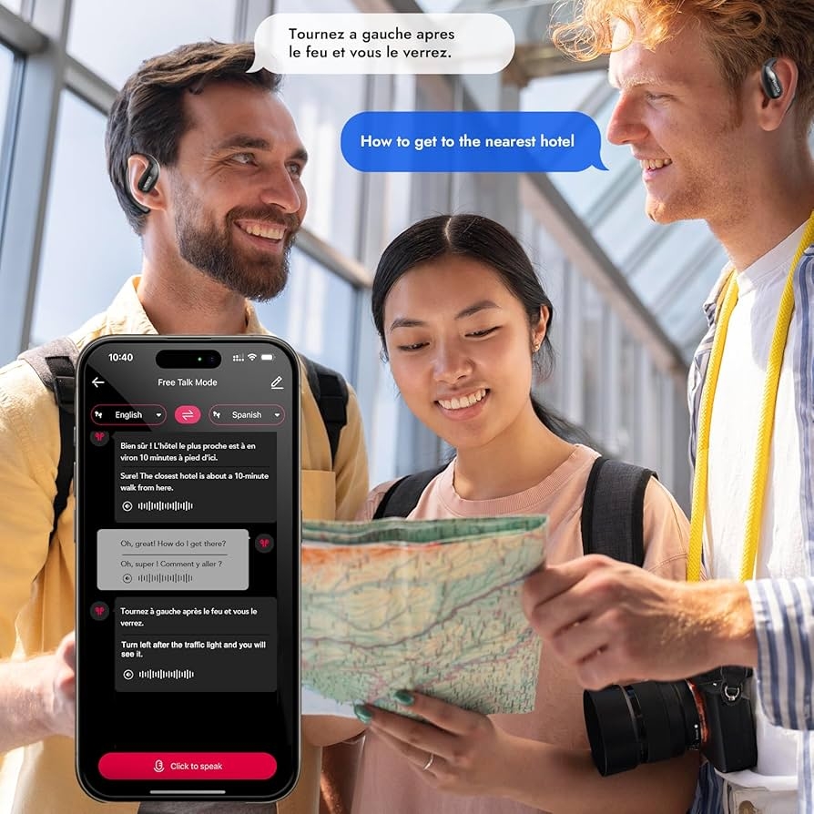 Amazon MINISO X28 AI Translation Earbuds Open Ear Wireless Bluetooth Earbuds OWS Support 150 Languages Real Time Translation Sports Headphones IPX5 Waterproof For Travel Business Learning Meeting Black Everything Else